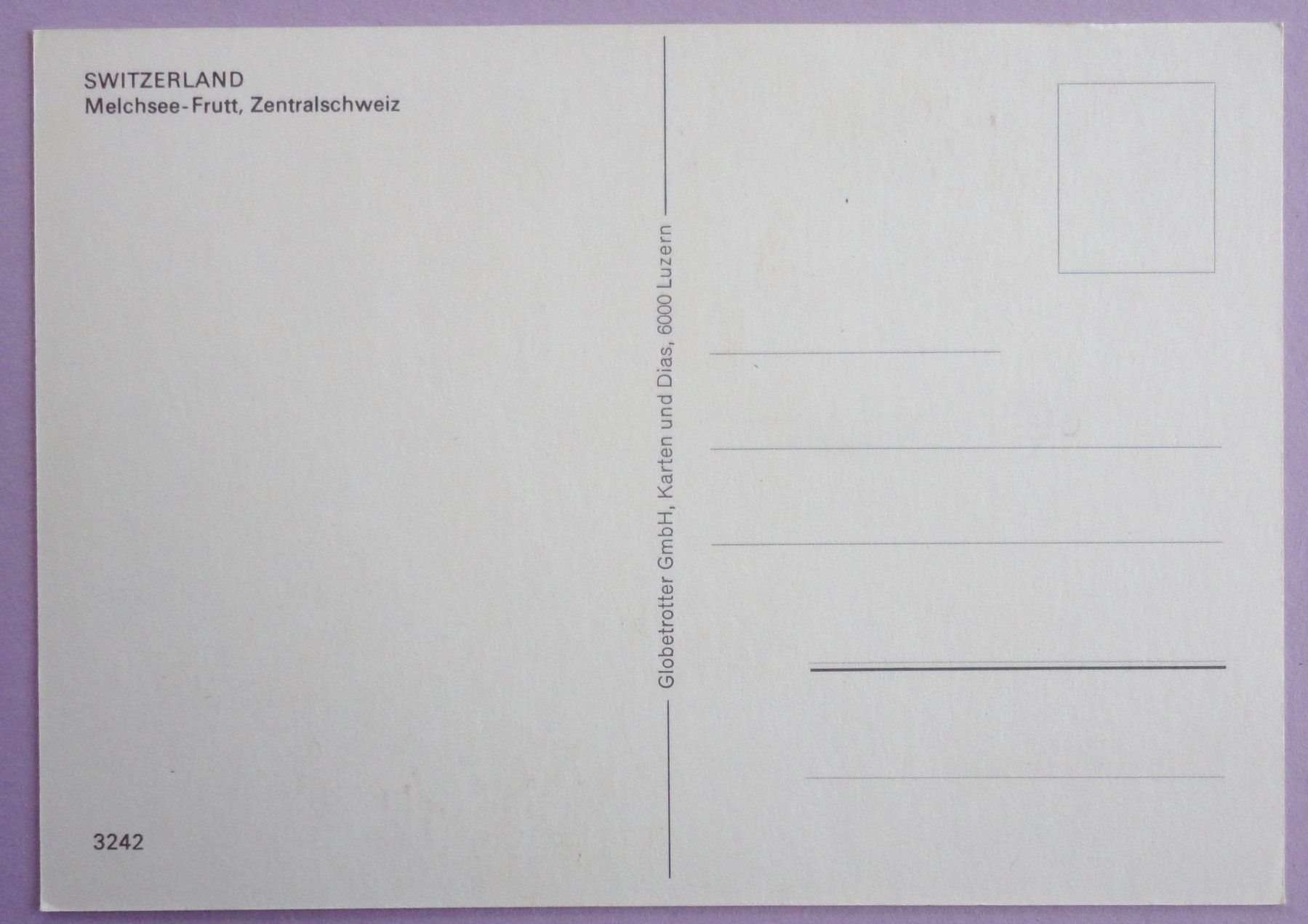 Cartoline postali: Melchsee-Frutt – Usato da Fétigny venduto da Billy2miny 1