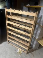 Weinregal aus Holz für 42 Flaschen gebrauchter Zustand