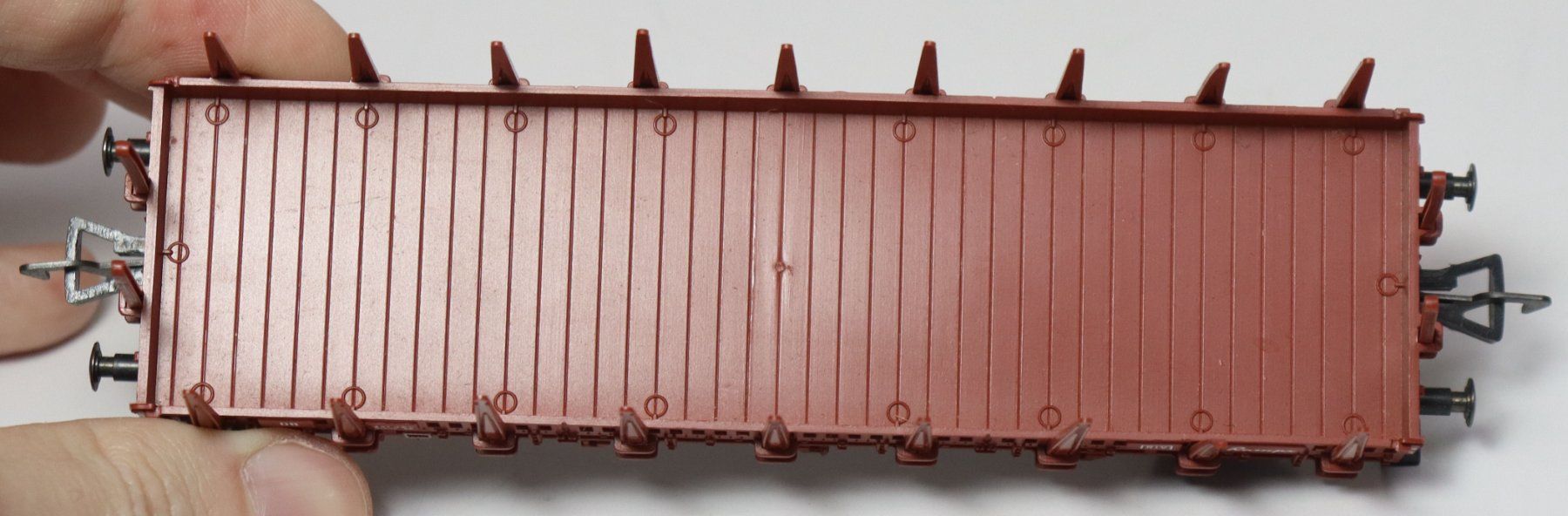 Fleischmann Modellini di ferrovie: Fleischmann 5221 H0 DB Rungenwagen Rmms 33 – Usato da Frick venduto da volvo850driver 3