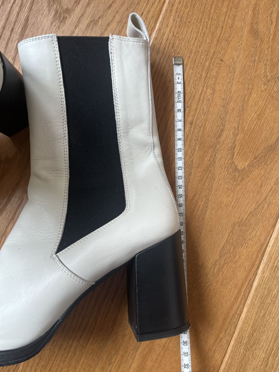 Damenschuhe: Weisse Leder Stiefeletten Gr. 41, Bervicato – Gebraucht aus Wädenswil von Iana32 5