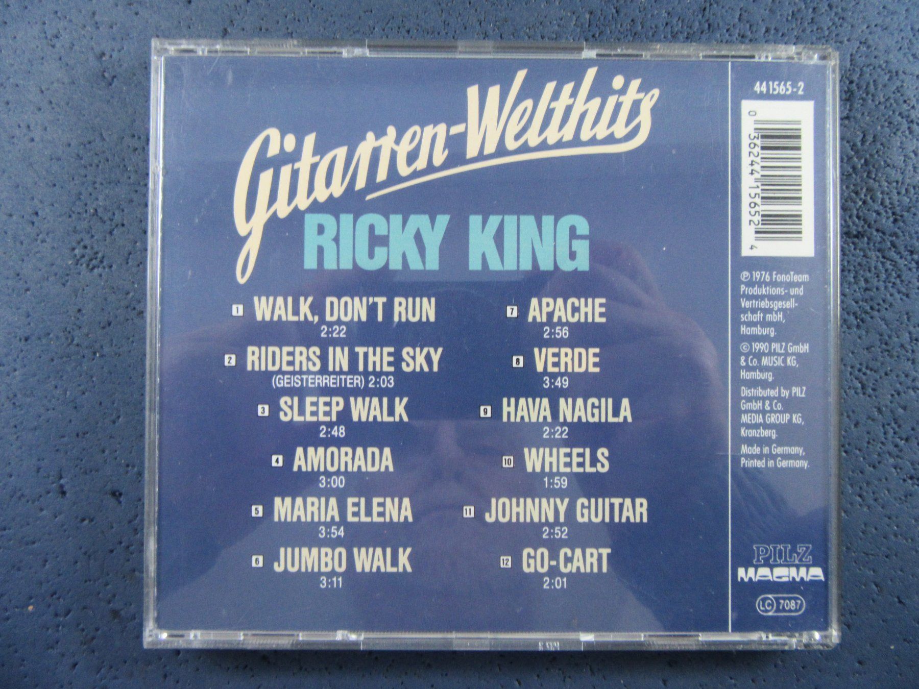 CD: RICKY KING CD " GITARREN-WELTHITS" VERDE,WHEELS,APACHE USW – Usato da Ettingen venduto da Hausi4711 1