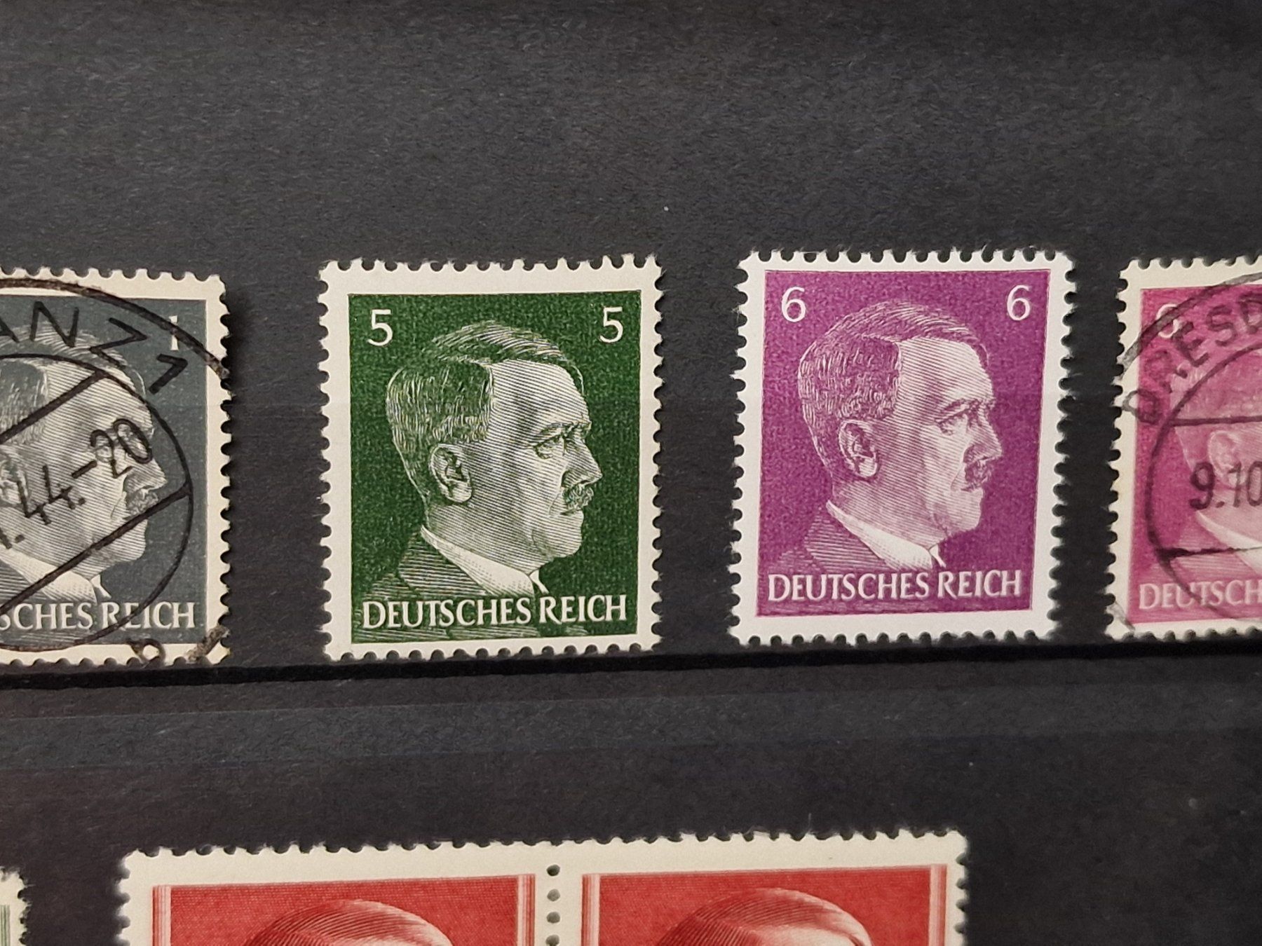 Tutti i francobolli: Deutsches Reich 781b/784b/785b - postfrisch & o – Usato da Aesch LU venduto da briefmarken.uray 3