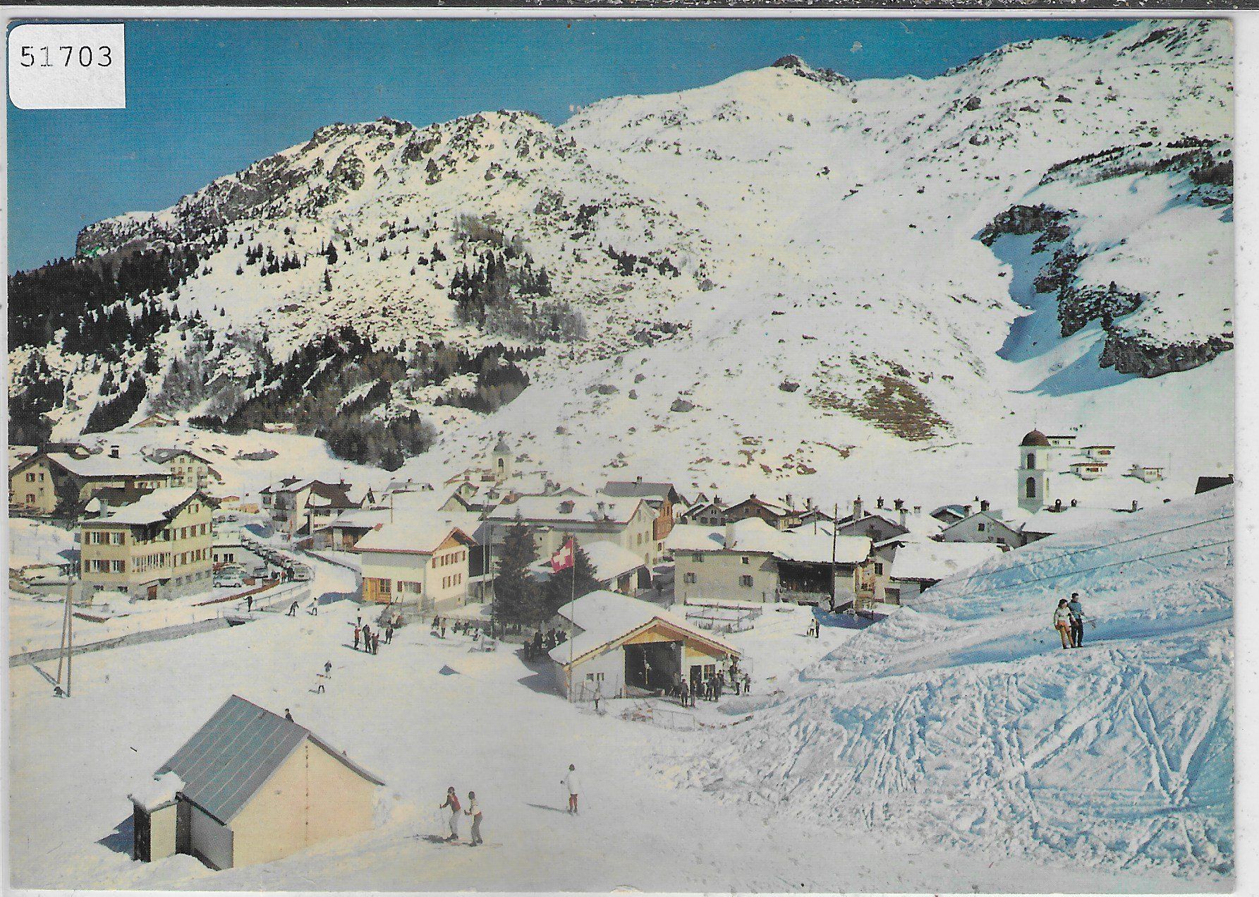 Ansichtskarten: Wintersportplatz Bivio am Julierpass – Gebraucht aus Ettingen von Kartenplanet