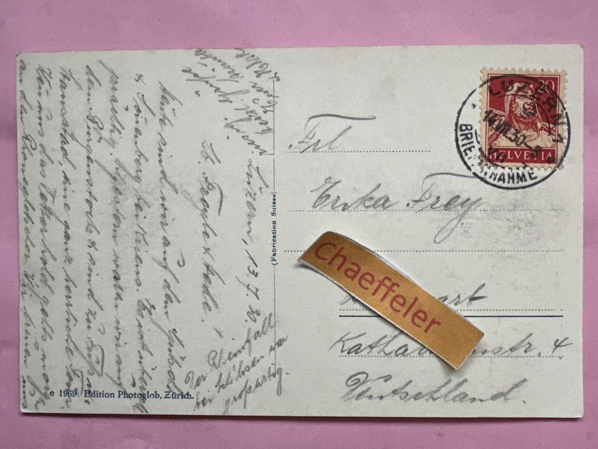 Cartoline postali: 1930 Teufelsbrücke – Usato da Zürich venduto da Chaeffeler 1