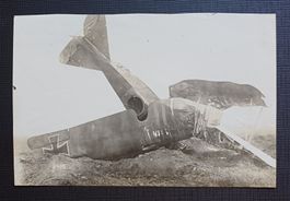 Echtfoto FLUGZEUG ABSTURZ Deutsches Reich um 1916 AVIATIK