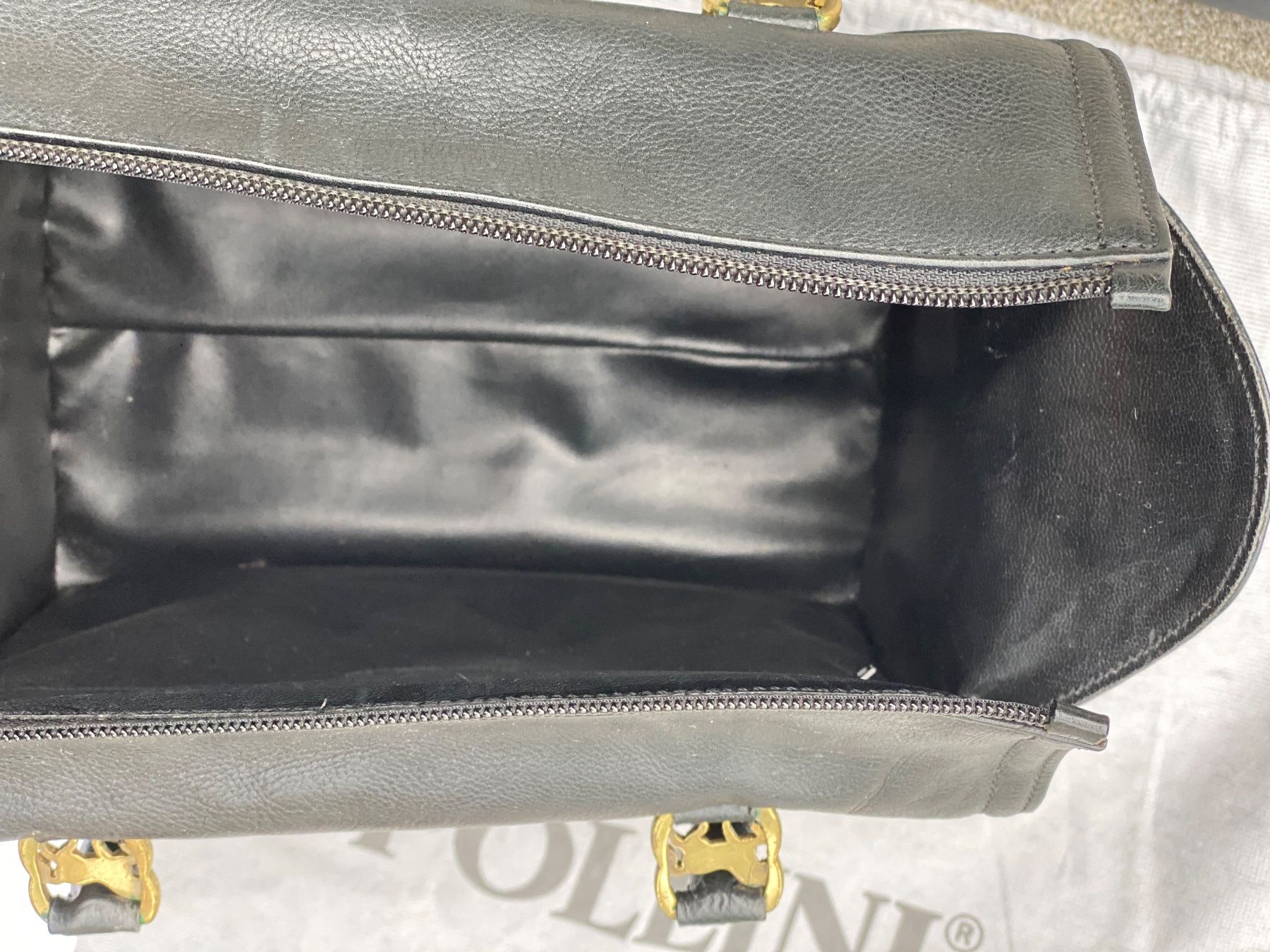 Borse da donna: Pollini heritage handbag black leather – Usato da Monteggio venduto da dem_7zj2 6