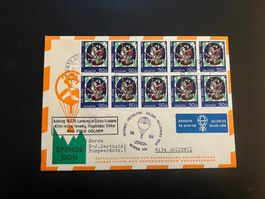 Ballonpost mit super Stempel 1970 Luxus  (V3)