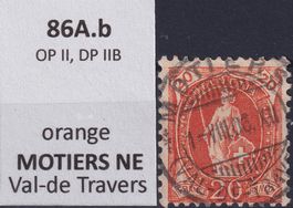 86A.b, mit Vollstempel: MOUTIERS (NE): 1.AUG.1906 +Expertise