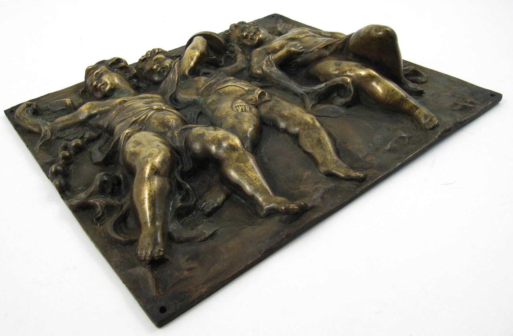 Sculptures & Statues: Bronze Platte mit Engeln – D'occasion à Meinisberg par duveen