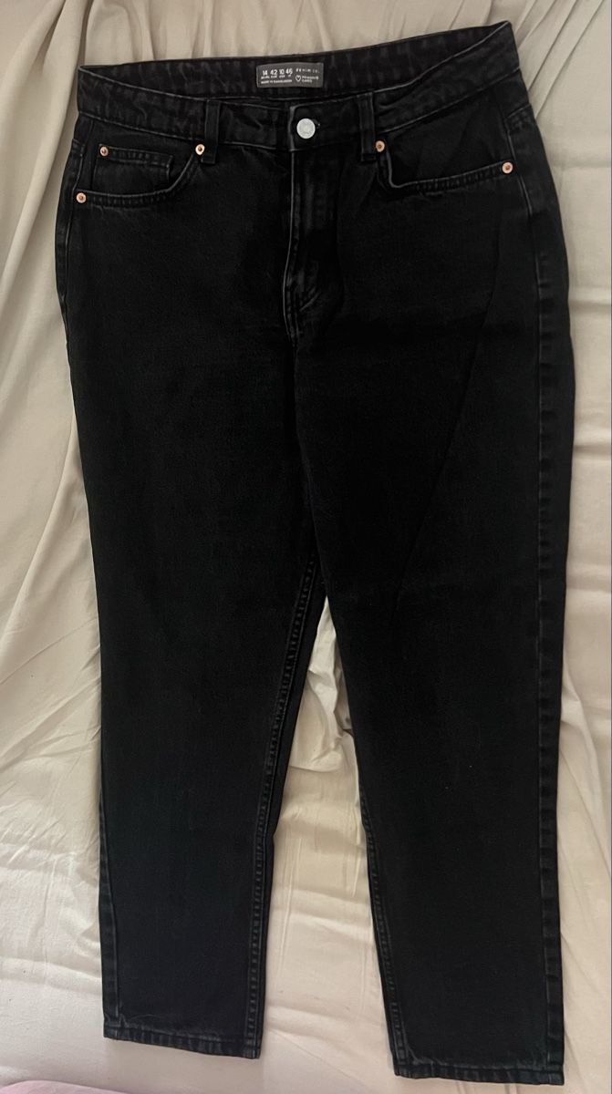 Jeans: Jean denim noir  – Usato da Vernier venduto da lea_77bv 1