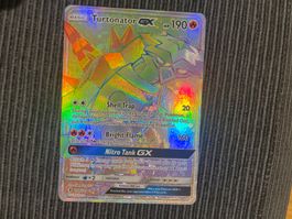 Pokemon Tortunator GX Rainbow Guardians Rising near Mint