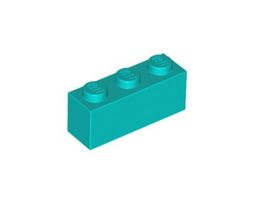 LEGO - 25x Dark Turquoise Brick 1x3 - 3622 - NEW