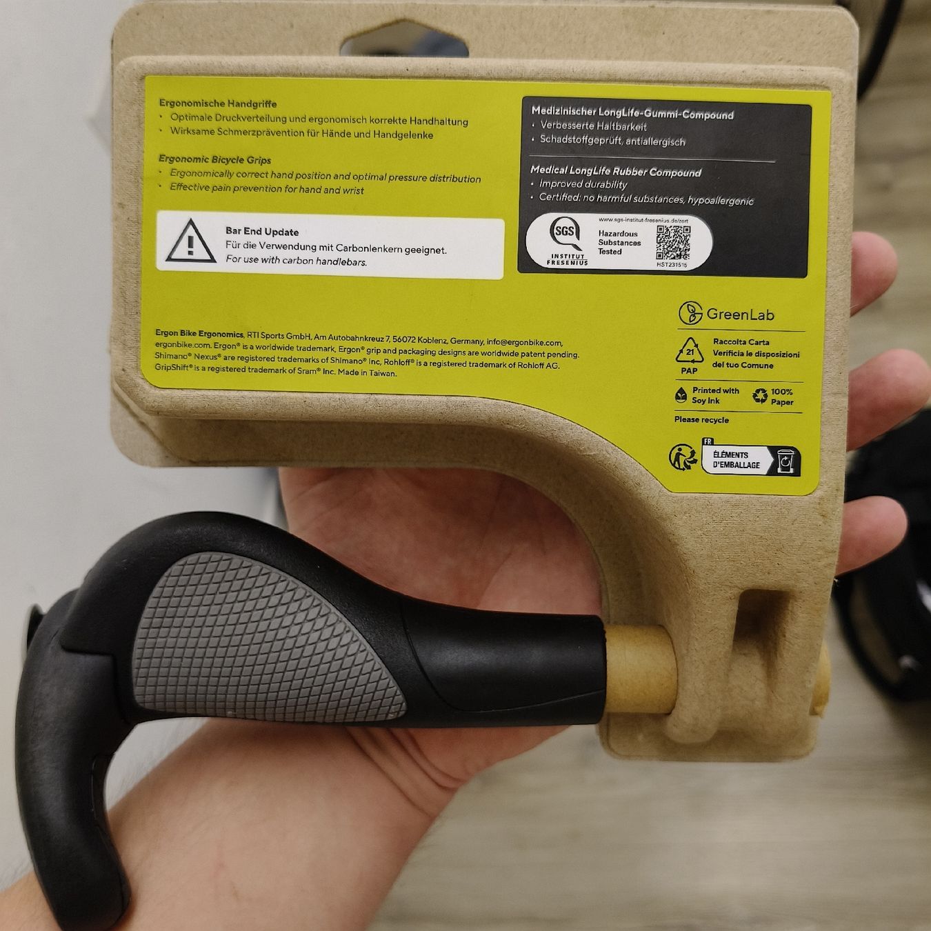 Ergon Pezzi di ricambio: Ergon GP2-S Griffe Grösse S neu – Nuovo e nell'imballaggio originale da Niederweningen venduto da Swiss_fan_