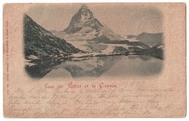 Lac de Riffel et le Cervin, circulée 1898