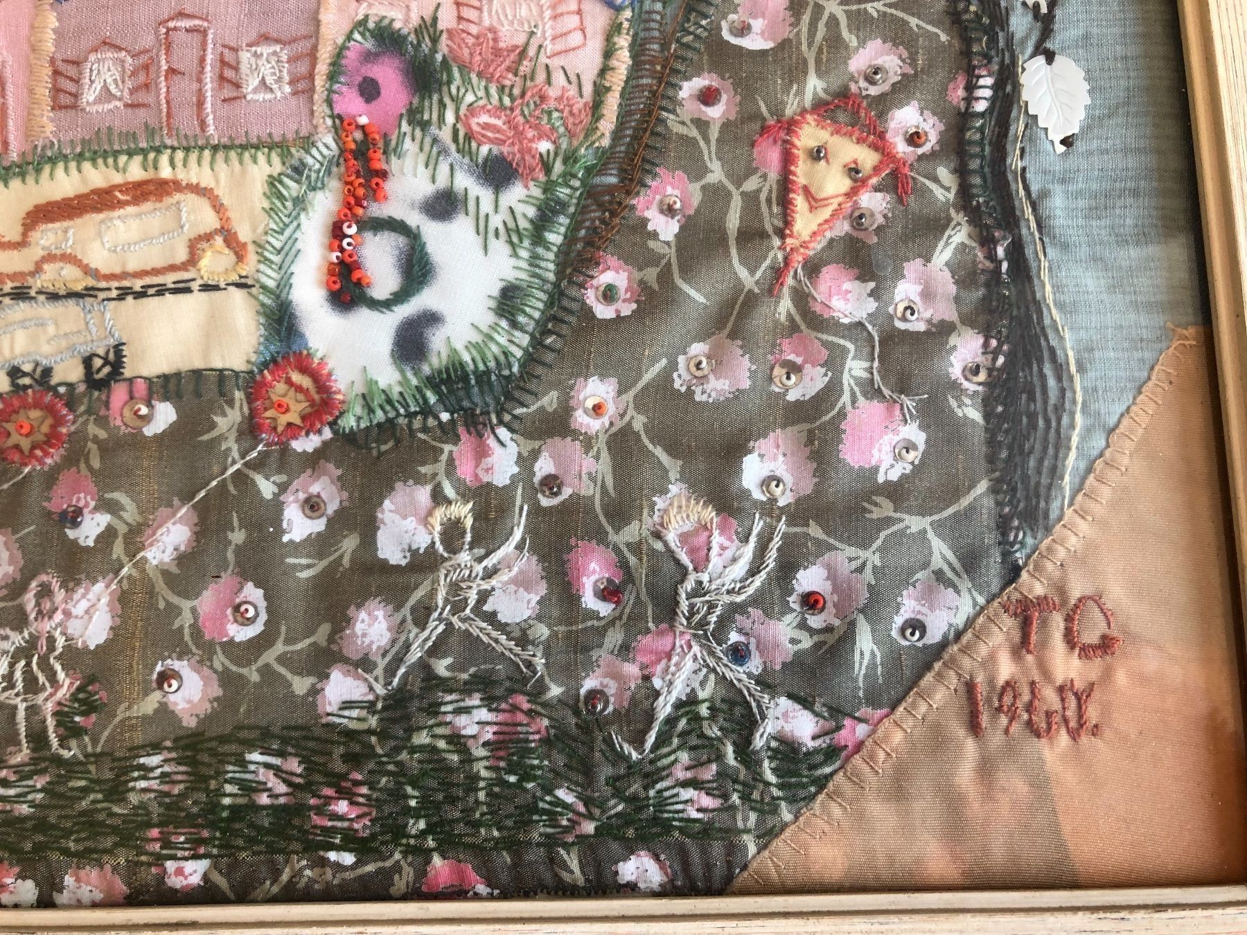 Foto & Immagini: STOFF-U. STICKBILD "BEWAHRET EINANDER VOR HERZELEID", UNIKAT – Usato da Zürich venduto da rolo66 3