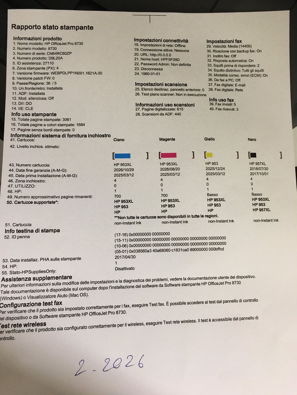 Hewlett Packard Stampanti: HP OfficeJet Pro 8730 D9L20A Multifunction Inkjet Printer – Usato da Locarno venduto da Sa.chan 1