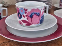 Tasses,sous-tasse, assiettes porcelaine Bavaria vintage C34