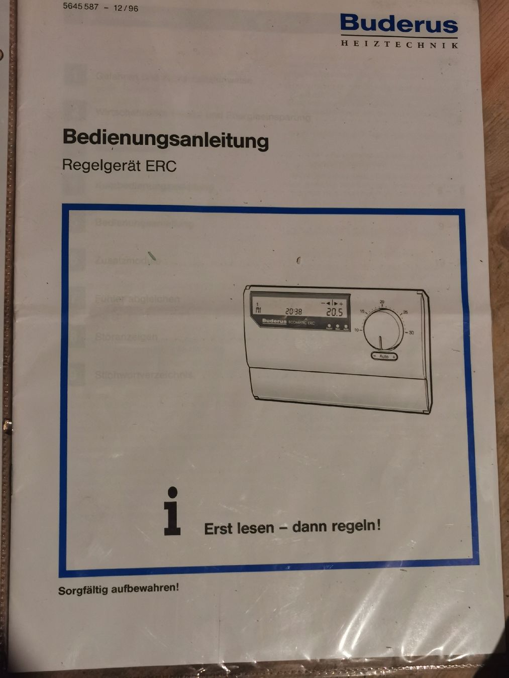 Buderus Heizgeräte: Buderus Regelung ERC Ecomatic Heizungsregler – Gebraucht aus Dornach von Ihsan2 1