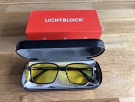 Lichtblock Blaulichtfilter Brille Sera Work+Play schwarz