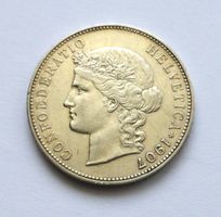 Grosser 5 Franken 1907 - 119 Jahre alt  !