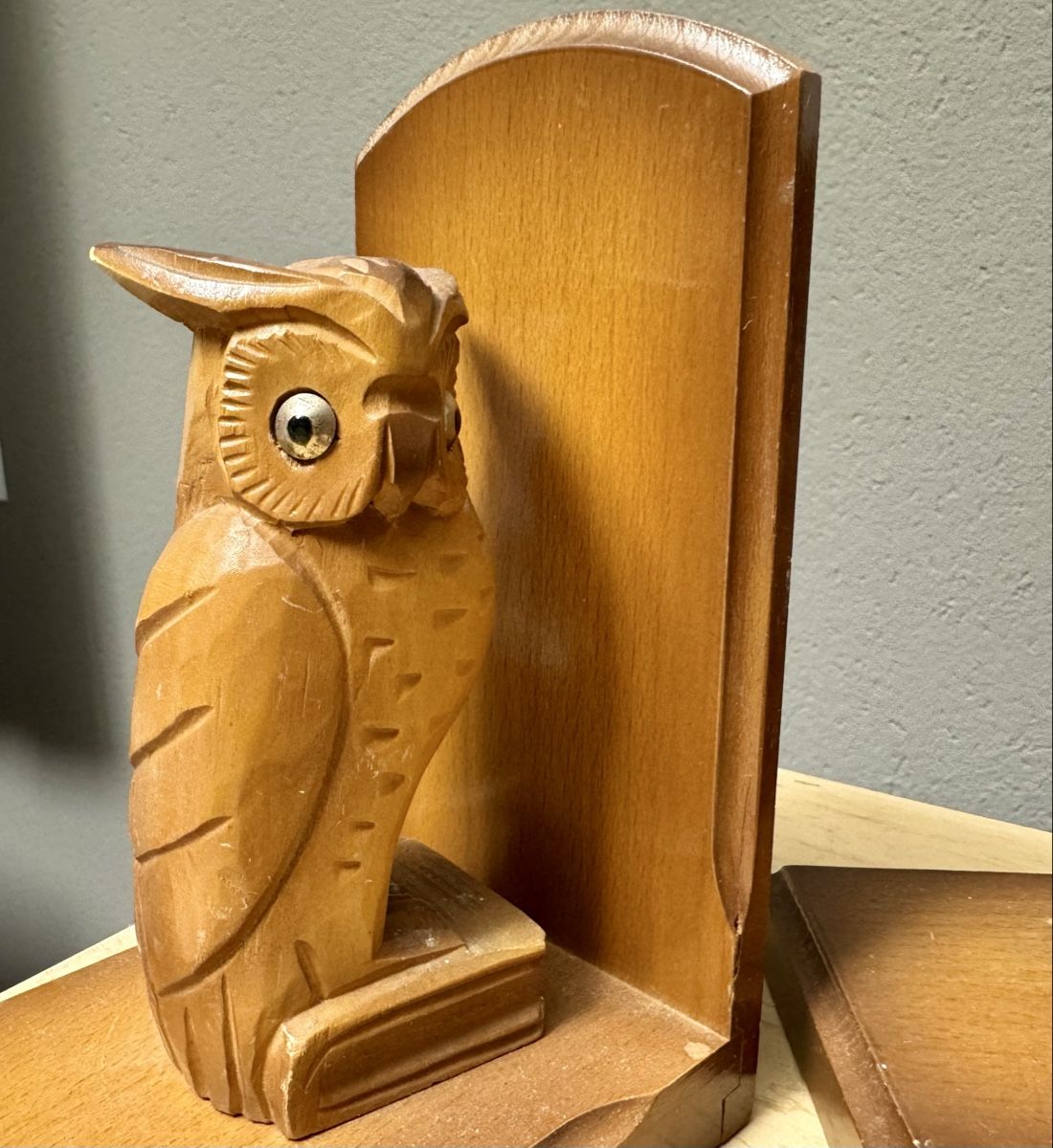 Sonstige Dekorationen & Accessoires: Altes Paar Buchstützen Holz Eulen Eule vintage – Gebraucht aus Rothrist von Luckywinner 3