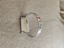 Alter Halter für Zahnglas verchromt