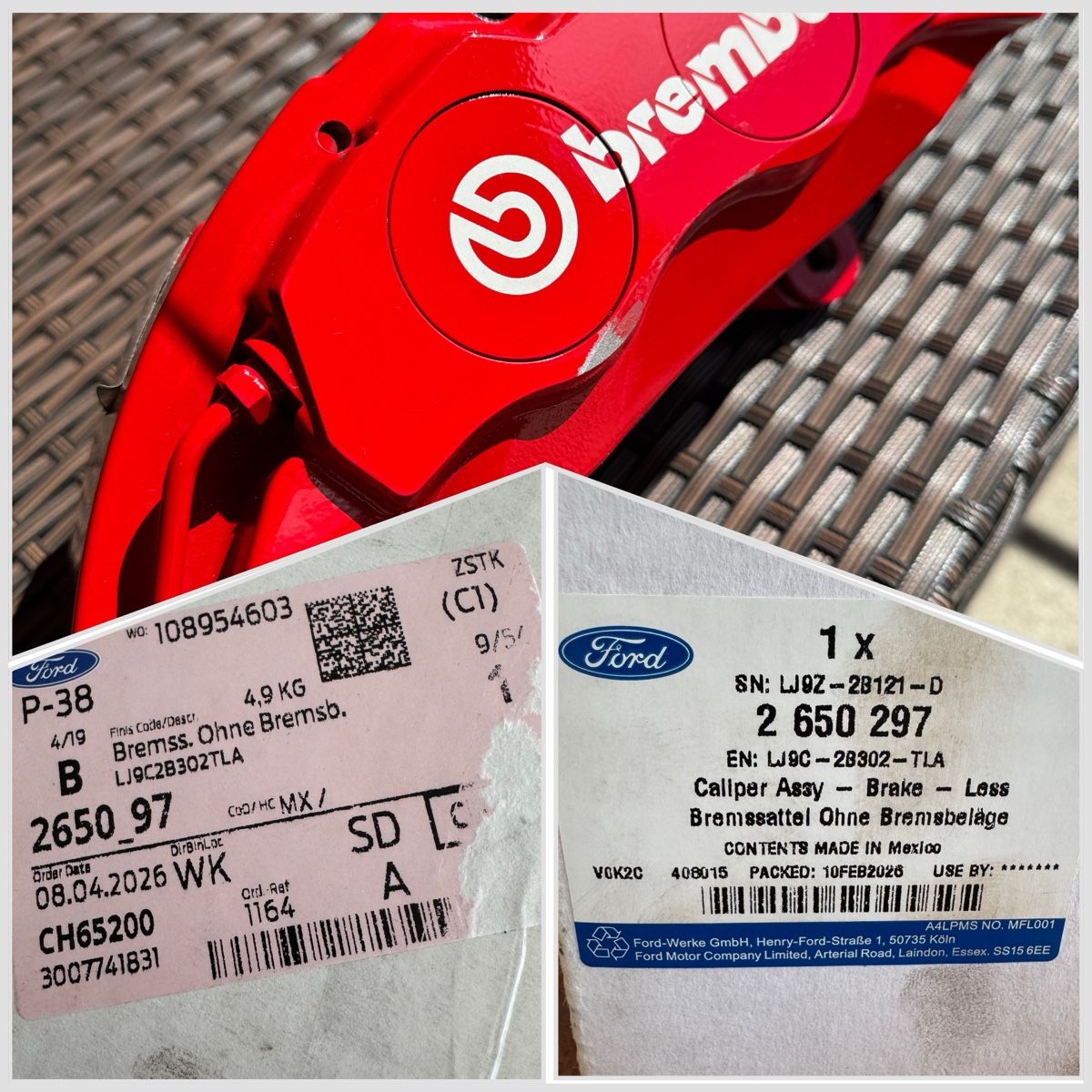 Brembo Tutti pezzi di ricambio auto: Brembo Bremszange vo. li. Ford Focus ST 2.3 Track Pack – Nuovo (secondo la descrizione) da Oberengstringen venduto da P._S._Meier 8