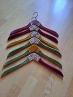 Kleiderbuegel 6er Set Samt Stoff floral Muster
