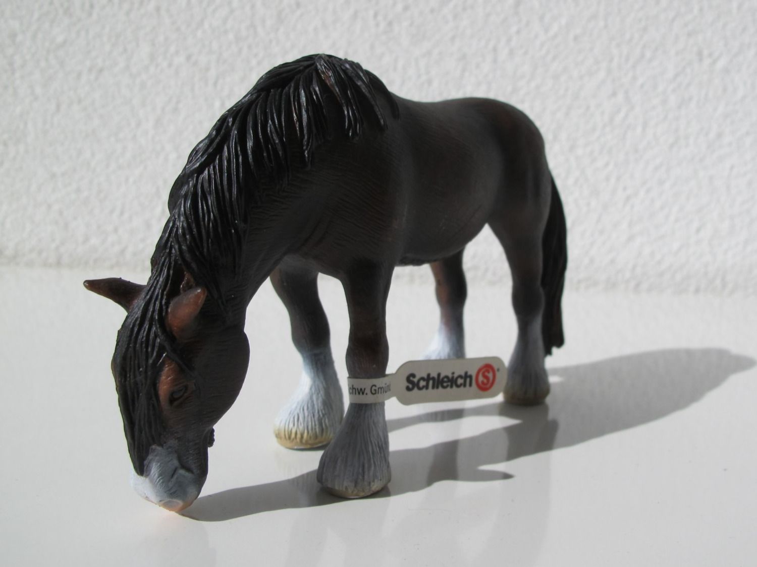 Schleich Statuette: Schleich 13605 Shire Stute, grasend – Usato da Vilters venduto da hedi00 1