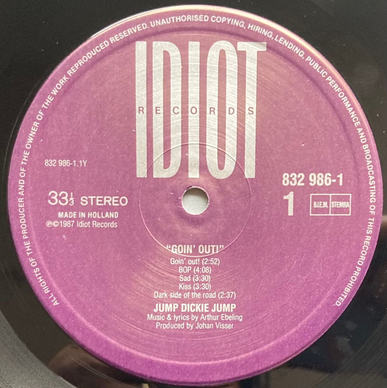 Schallplatten: JUMP DICKIE JUMP - GOIN' OUT!" – Gebraucht aus Poliez-Pittet von Newtown-Records 3