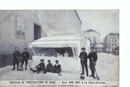 La Chaux-de-Fonds, Concours de Constructions de Neige, 1906