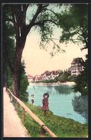 Thun, Blick über das Wasser auf den Ort