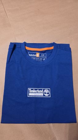 Timberland T-Shirt blau S 100% Bio-Baumwolle für den Somme