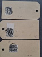 Stehende Helvetia 76F Etickette 3x