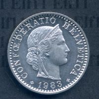 CHF___0.20 1983 stgl * nigelnagelneu! 20 Rappen