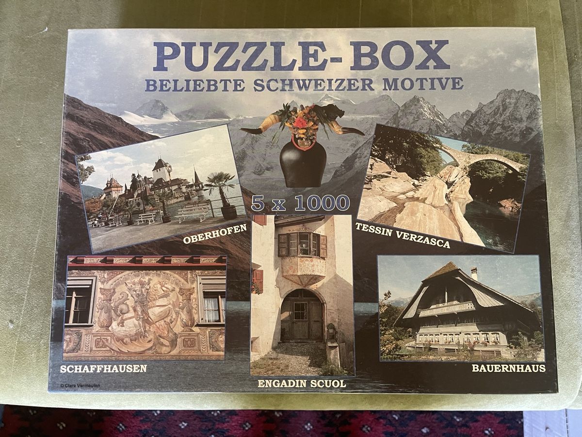 Puzzle: Puzzle Beliebte Schweizer Motive 5x1000 – Usato da Känerkinden venduto da Naebedra