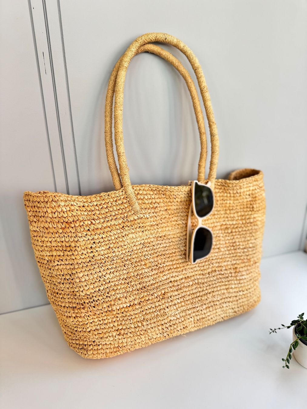 Borse da donna: COS Hand-Woven Raffia Tote Bag – Usato da Zürich venduto da camenk 6
