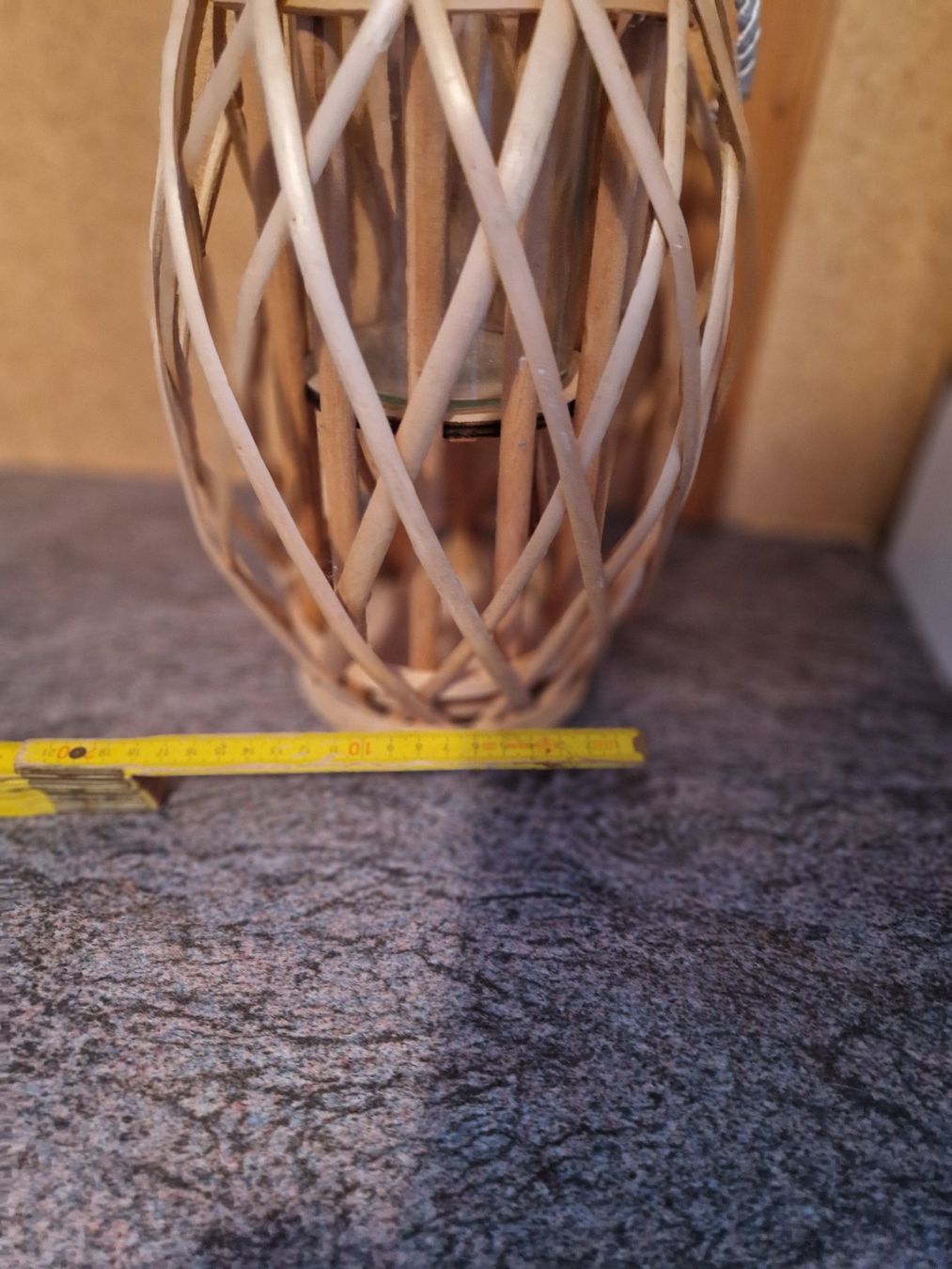 Vasen & Gefässe: Laterne oder Blumen Vase aus Weiden Holz Hell – Gebraucht aus Niederbipp von Trude04 6