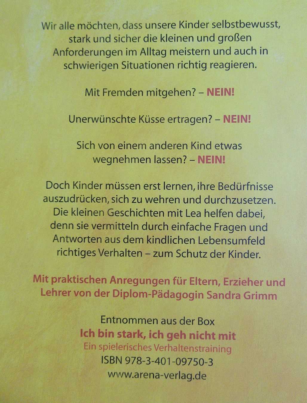 Arena Spiele: Ich bin stark, ich geh nicht mit - Verhaltenstraining – Gebraucht aus Auenstein von Padabimbim 8
