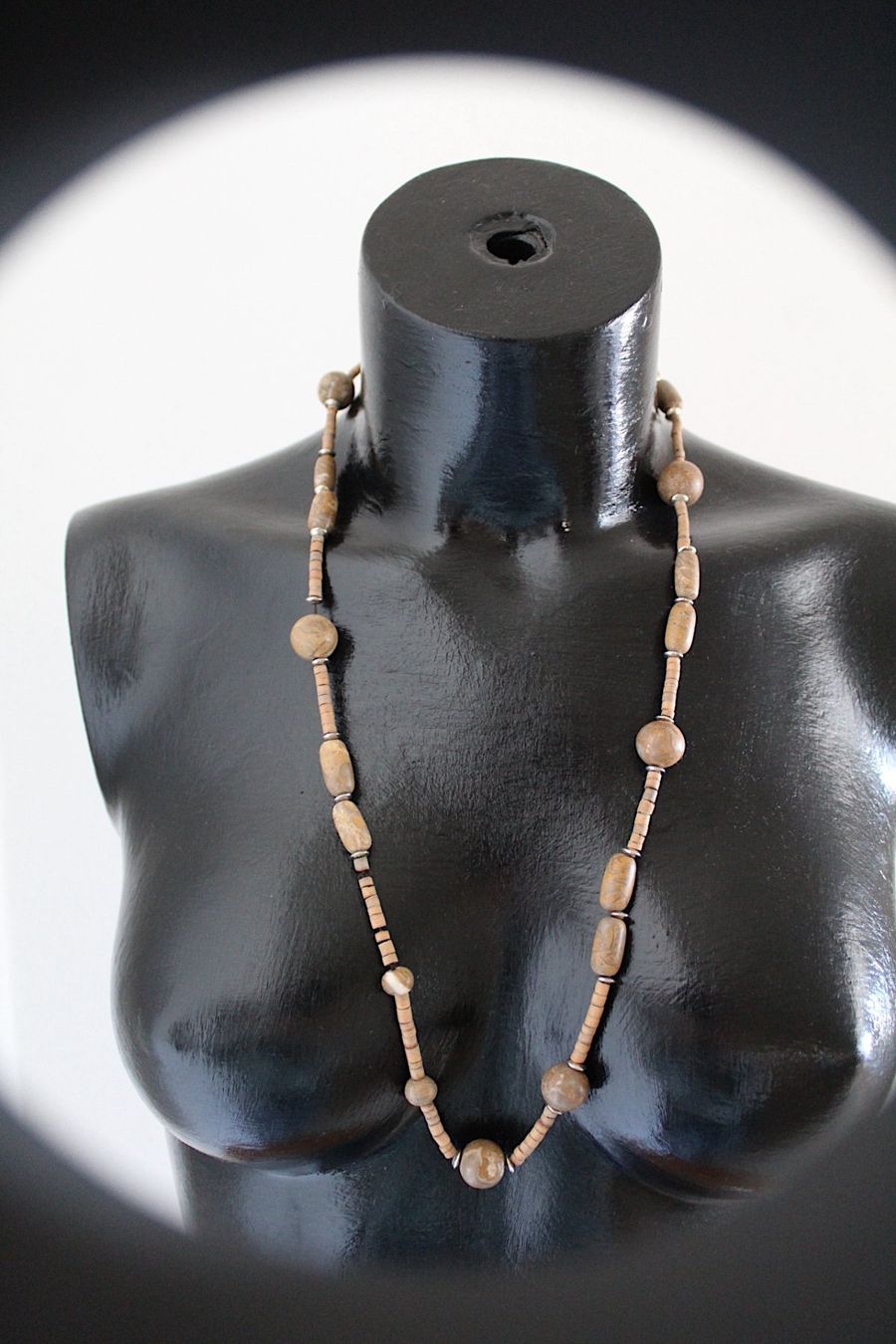 Catenine: Naturstein Kette, länge 37 cm – Usato da Locarno venduto da madame-tus-sauds 3