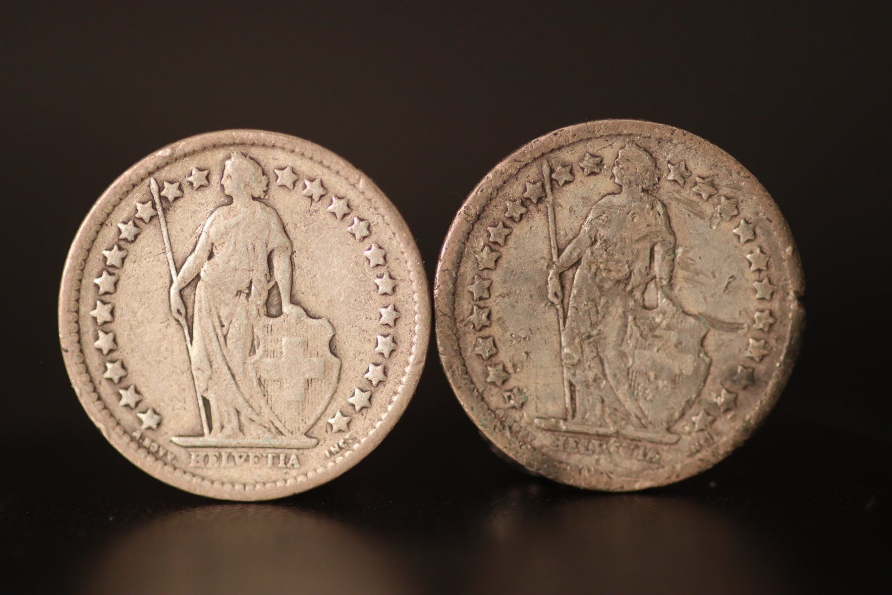 Tutti le monete: 2 x 1/2 Franken 1878 | Silber – Usato da Kaltbrunn venduto da Watch360 3