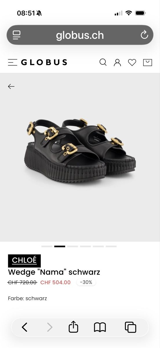 Chloé Chaussures femmes: Chloé Wedgessandale – Neuf (Voir description) à Rüschlikon par Michi1 1