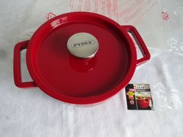 Pyrex Slow Cook - Töpfe rund, mit Deckel, ø: 200.3 mm, rot