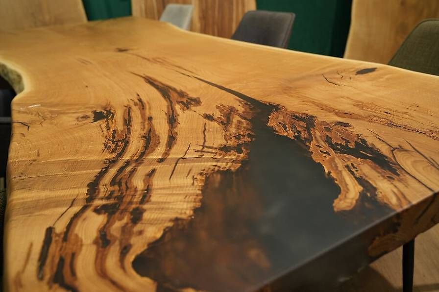 Tables: Eichenesstisch - Handgefertigt aus einer einzigen Baumscheib – D'occasion à Walchwil par Swissdesign_Haag 2