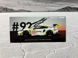 Autogrammkarte Porsche 911 GT3 R, WEC 6h Austin