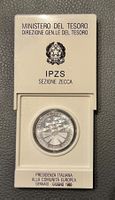 500 Lire 1985 Italien – Europa Präsidentschaft IPZS Silber