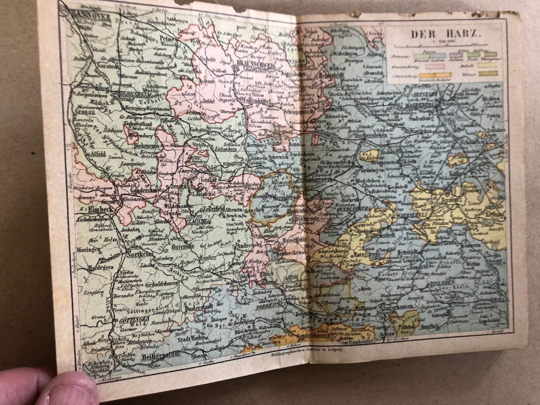 Libri: Meyers Reisebücher: Der Harz 1884 – Usato da Zürich venduto da allp 1