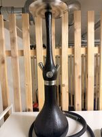 Wookah Shisha Wasserpfeife schwarz Holz inkl. Kopf