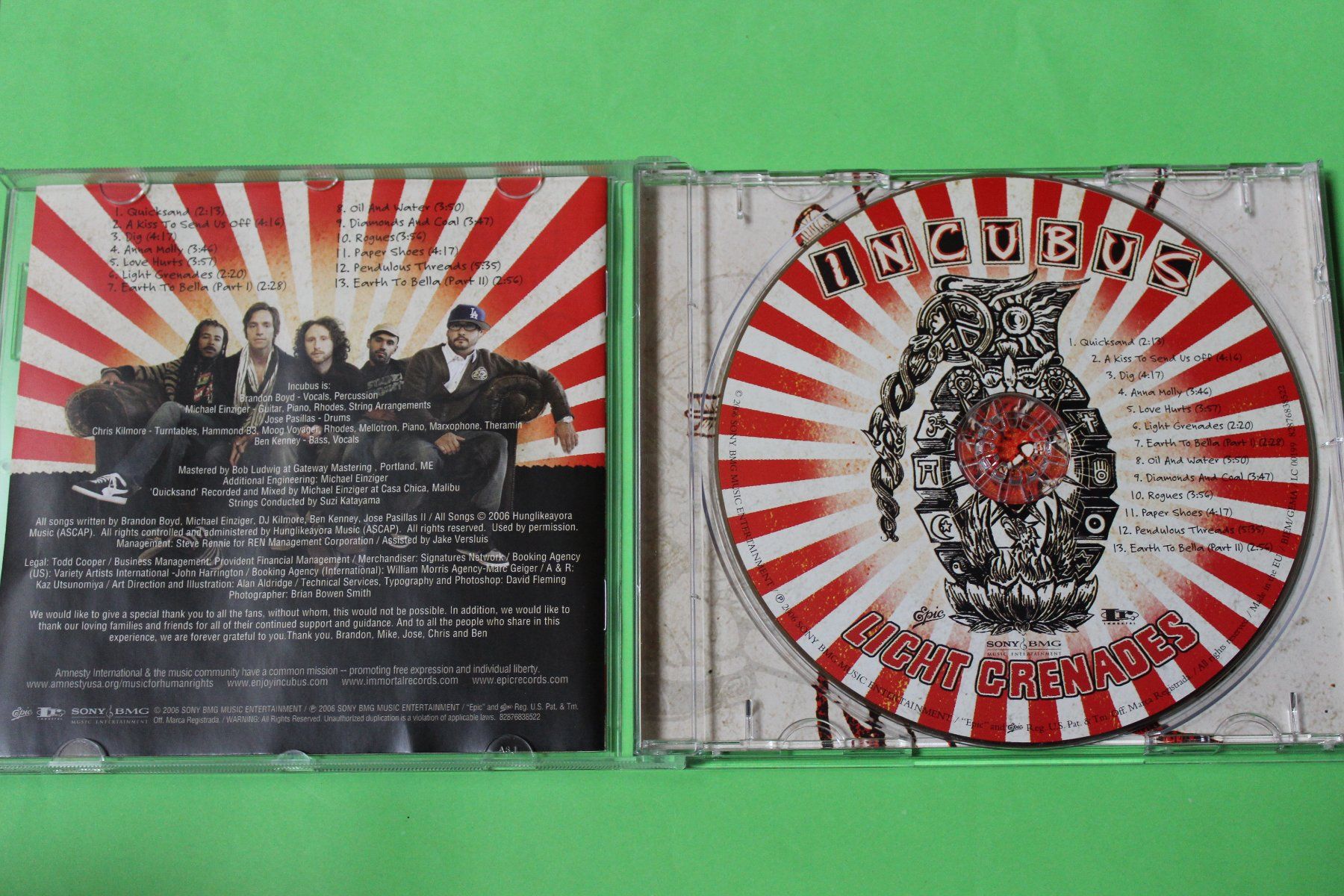 CDs: Incubus - Light grenades CD 2006 – Gebraucht aus Tübach von JamesStone 3