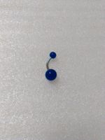 EDELSTHAL BAUCHNABELPIERCING;DUNCKELBLAU